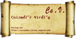 Csizmár Virág névjegykártya